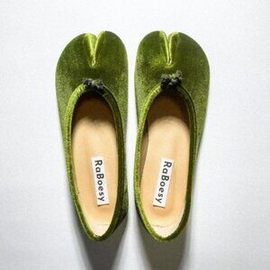 Velvet Tabi Ballet Flats
